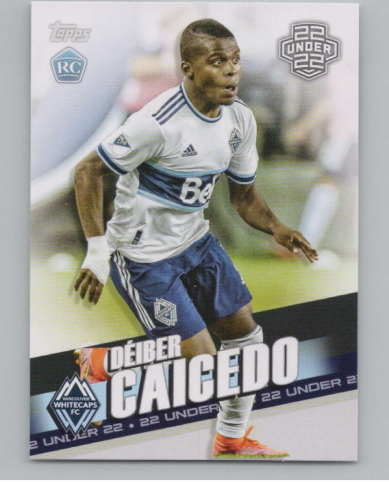 2022 Topps MLS Soccer #169 Deiber Caicedo  RC Rookie Vancouver  V97890 Image 1