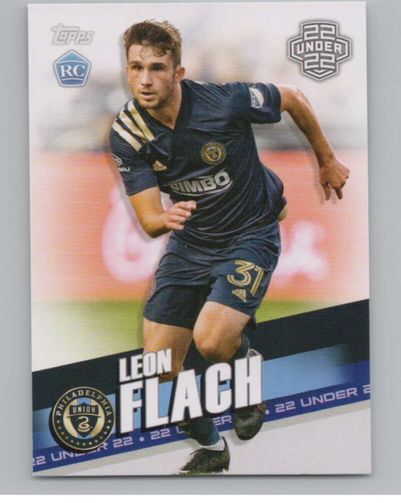 2022 Topps MLS Soccer #170 Leon Flach  RC Rookie Philadelphia Union  V97892 Image 1