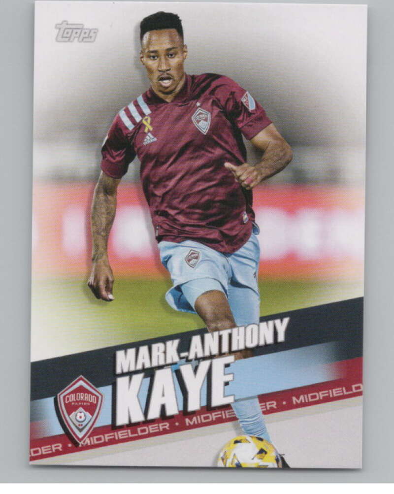 2022 Topps MLS Soccer #173 Mark-Anthony Kaye  Colorado Rapids  V97897 Image 1