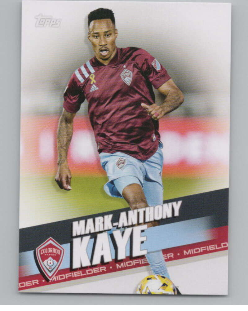 2022 Topps MLS Soccer #173 Mark-Anthony Kaye  Colorado Rapids  V97899 Image 1