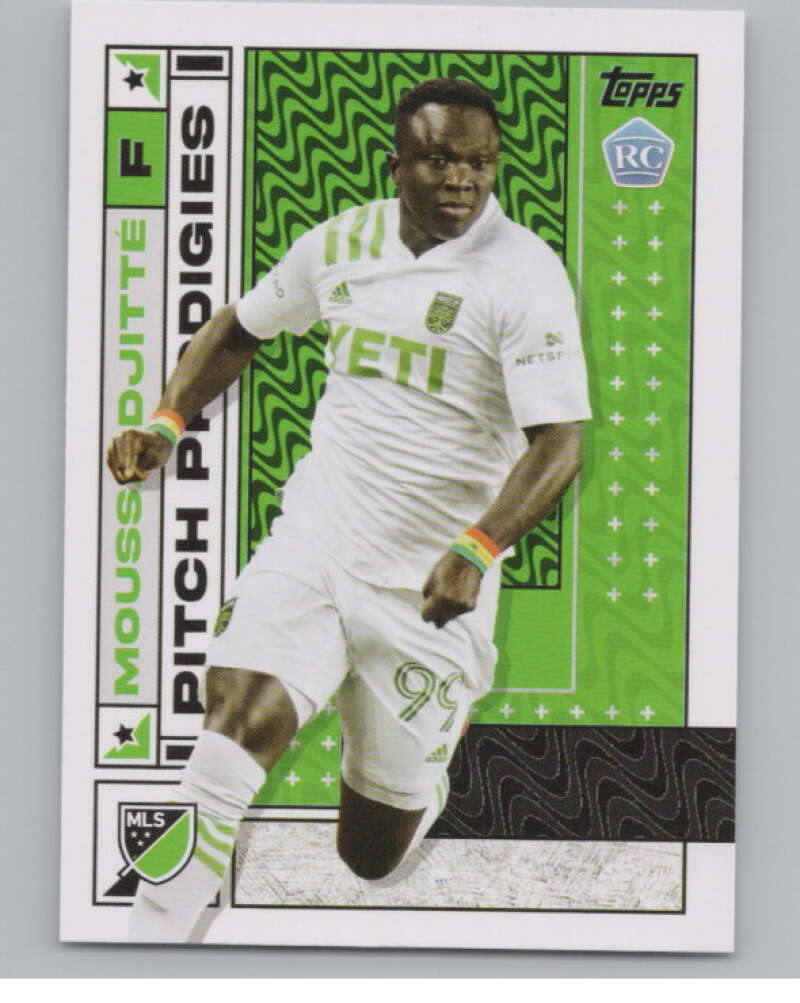 2022 Topps MLS Soccer #174 Moussa Djitte  RC Rookie Austin FC  V97900 Image 1