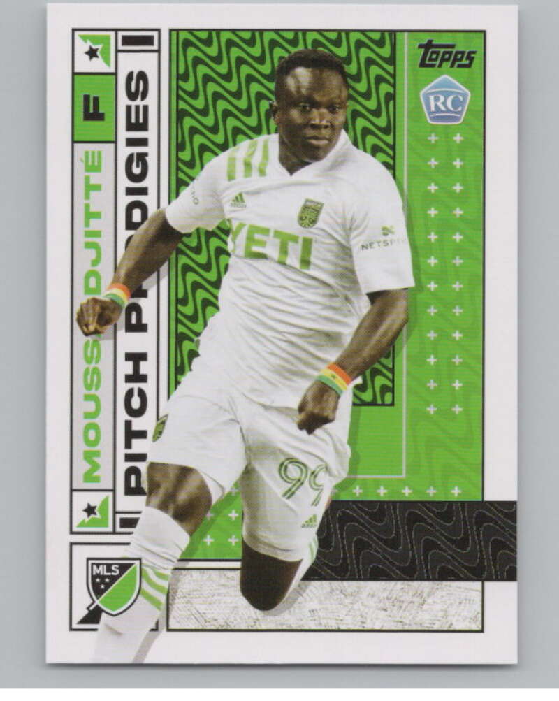2022 Topps MLS Soccer #174 Moussa Djitte  RC Rookie Austin FC  V97901 Image 1
