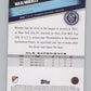 2022 Topps MLS Soccer #175 Maxi Moralez  New York City FC  V97903 Image 2