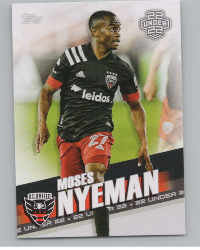 2022 Topps MLS Soccer #181 Moses Nyeman  D.C. United  V97919 Image 1