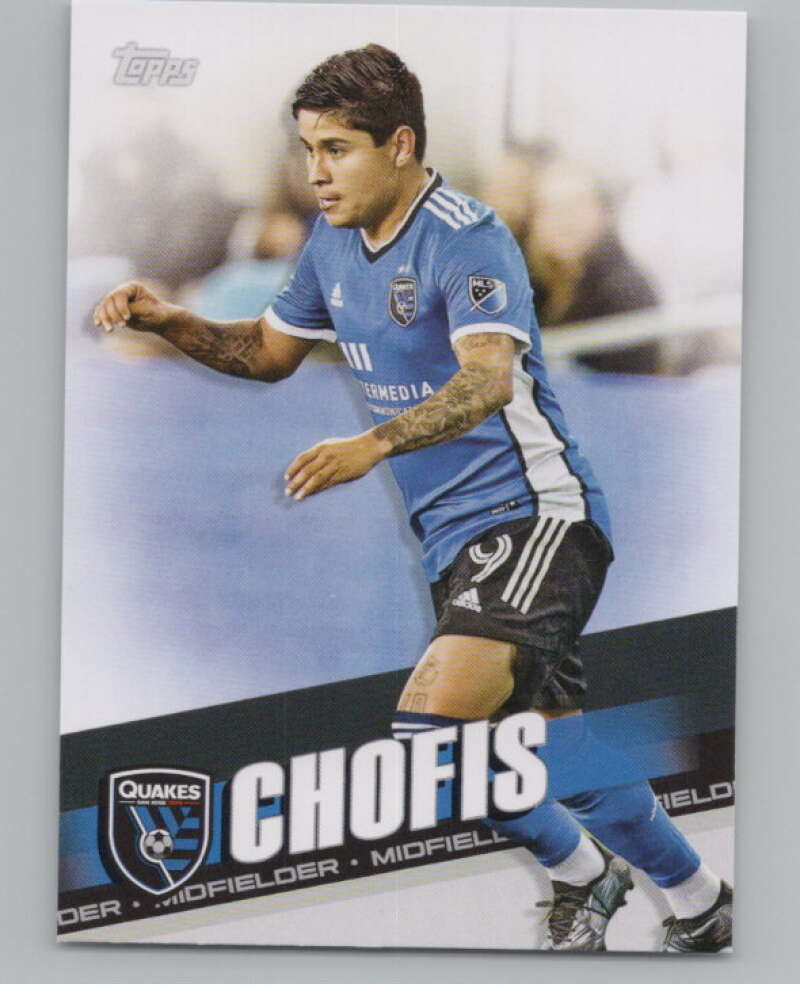2022 Topps MLS Soccer #188 Chofis  San Jose Earthquakes  V97933 Image 1