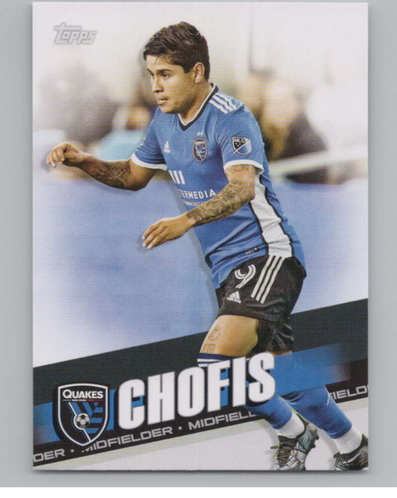 2022 Topps MLS Soccer #188 Chofis  San Jose Earthquakes  V97934 Image 1