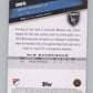 2022 Topps MLS Soccer #188 Chofis  San Jose Earthquakes  V97935 Image 2