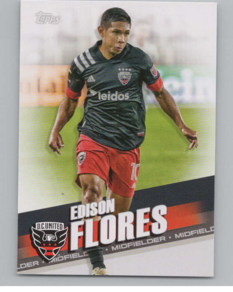 2022 Topps MLS Soccer #190 Edison Flores  D.C. United  V97940 Image 1