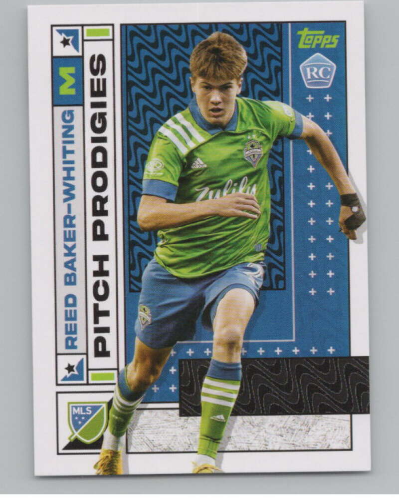 2022 Topps MLS Soccer #191 Reed Baker-Whiting  RC Rookie Seattle  V97941 Image 1