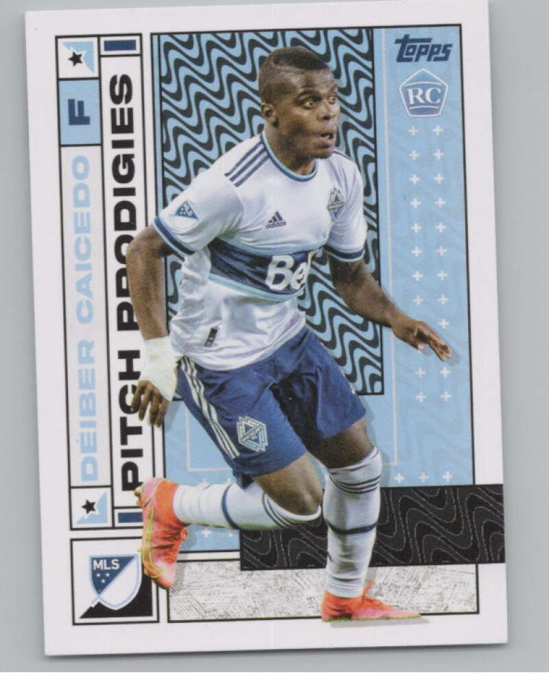 2022 Topps MLS Soccer #195 Deiber Caicedo  RC Rookie Vancouver  V97952 Image 1