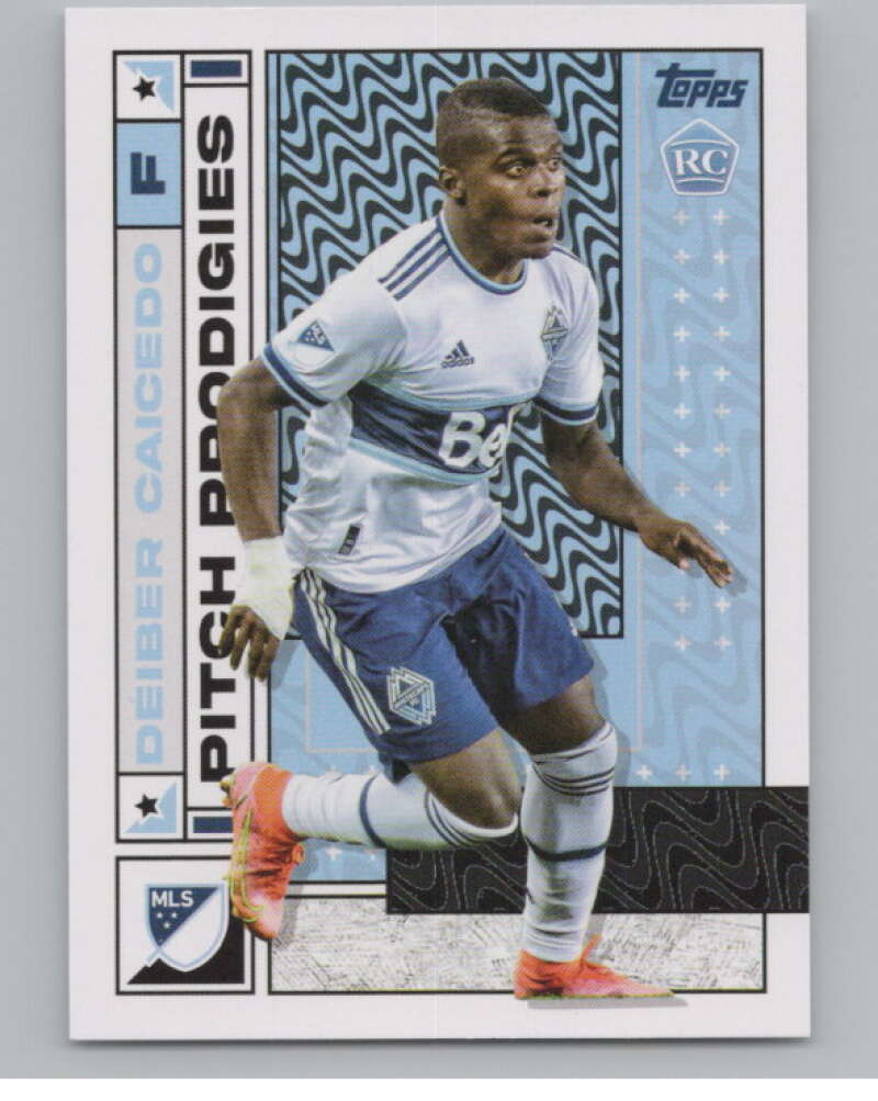 2022 Topps MLS Soccer #195 Deiber Caicedo  RC Rookie Vancouver  V97953 Image 1