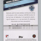 2022 Topps MLS Soccer #196 Michael Baldisimo  RC Rookie Vancouver  V97954 Image 2