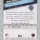 2022 Topps MLS Soccer #196 Michael Baldisimo  RC Rookie Vancouver  V97955 Image 2