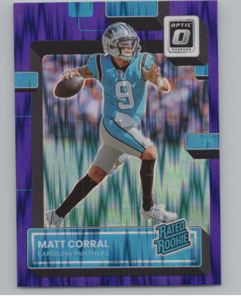 2022 Donruss Optic Purple Shock #204 Matt Corral Rated Rookie RC  V97977 Image 1