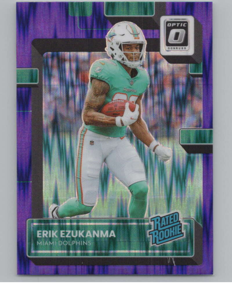 2022 Donruss Optic Purple Shock #239 Erik Ezukanma Rated Rookie RC  V97982 Image 1