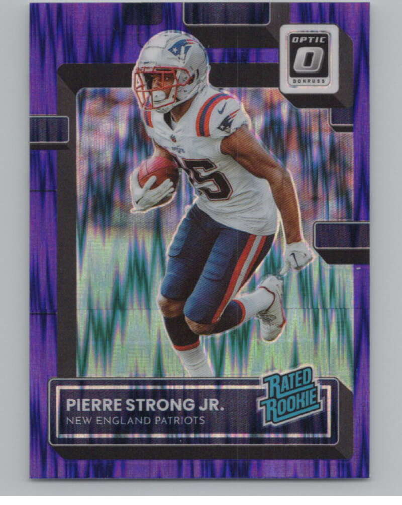 2022 Donruss Optic Purple Shock #241 Pierre Strong Jr. Rated Rookie RC  V97983 Image 1