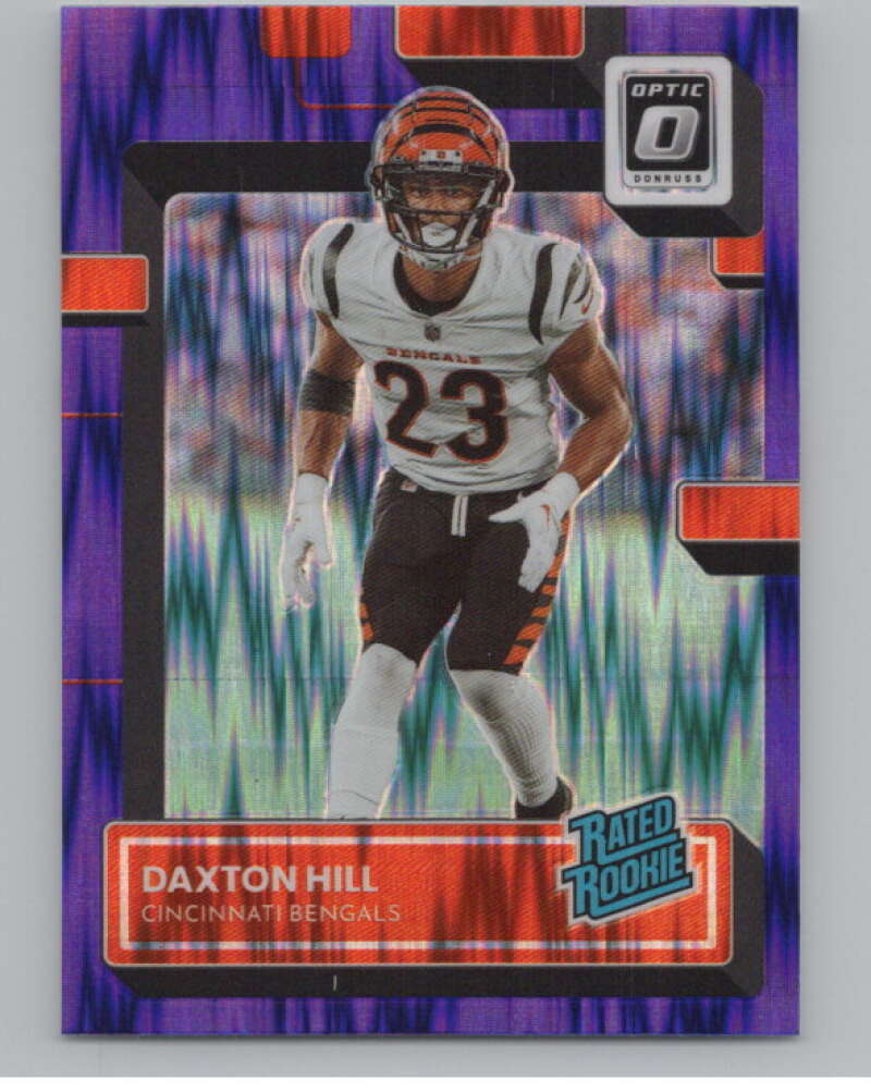 2022 Donruss Optic Purple Shock #257 Daxton Hill Rated Rookie RC  V97987 Image 1