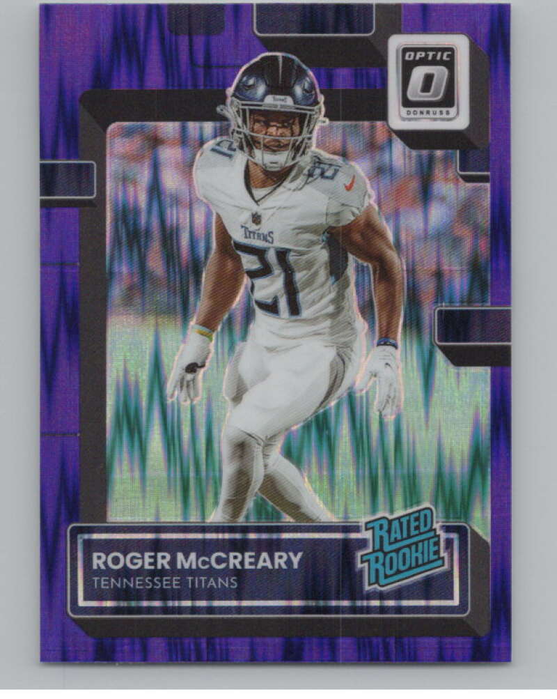 2022 Donruss Optic Purple Shock #259 Roger McCreary Rated Rookie RC  V97988 Image 1