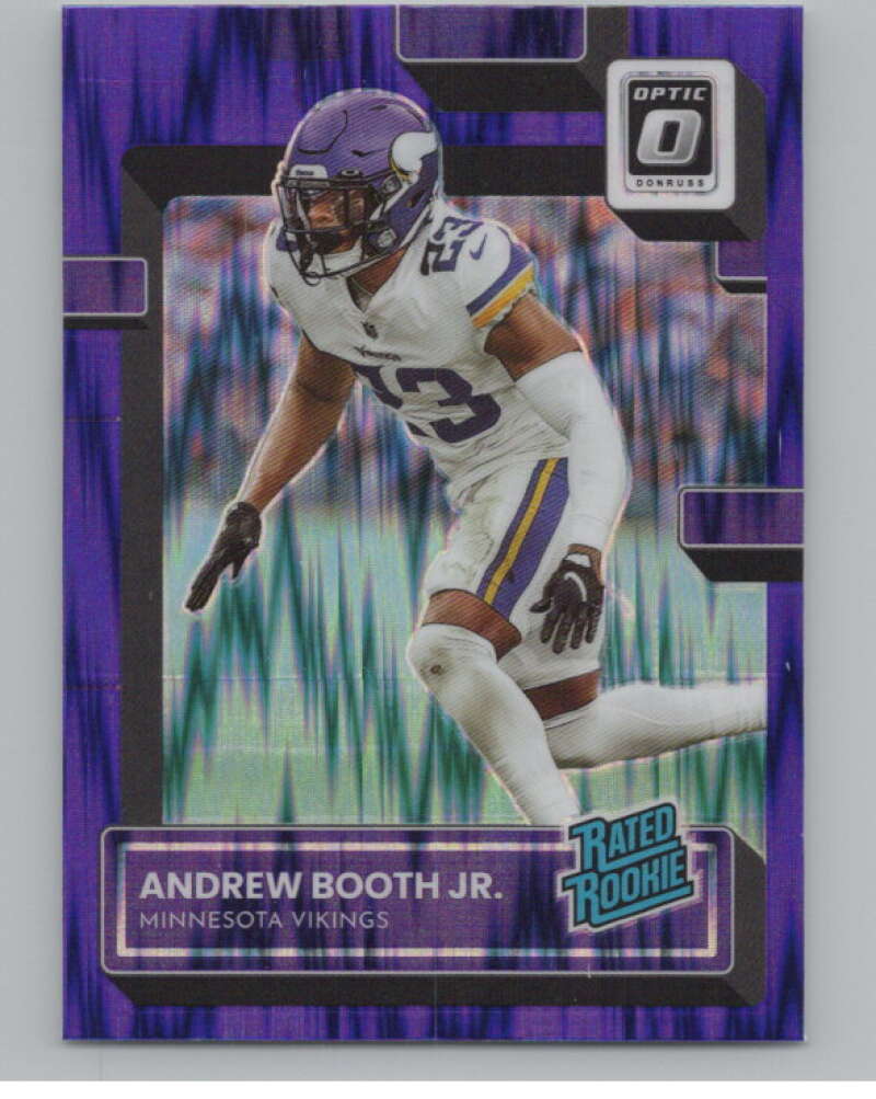 2022 Donruss Optic Purple Shock #264 Andrew Booth Jr. Rated Rookie RC  V97990 Image 1