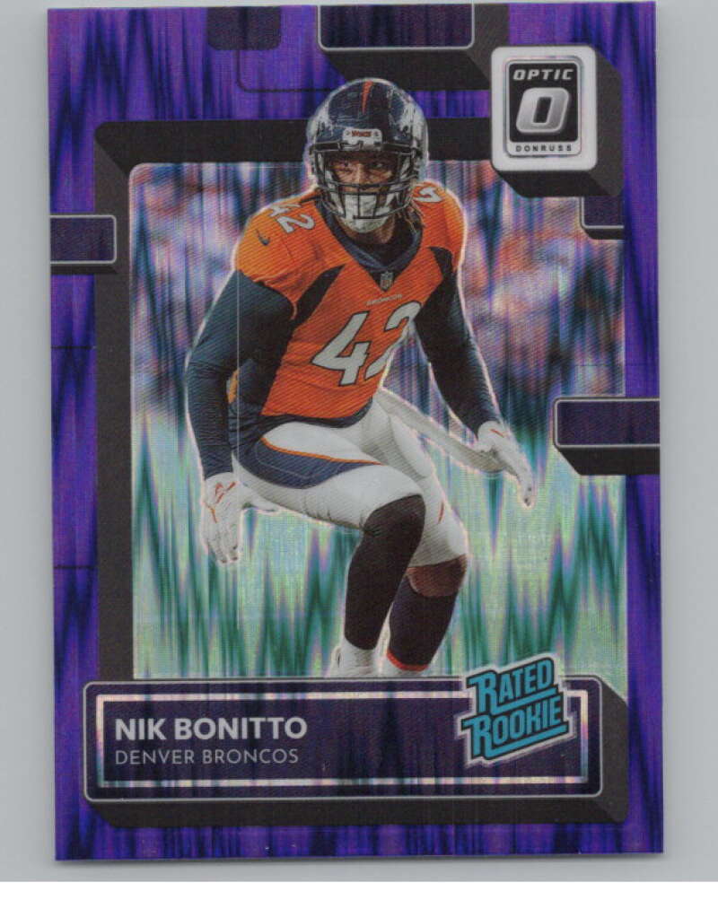 2022 Donruss Optic Purple Shock #270 Nik Bonitto Rated Rookie RC  V97991 Image 1