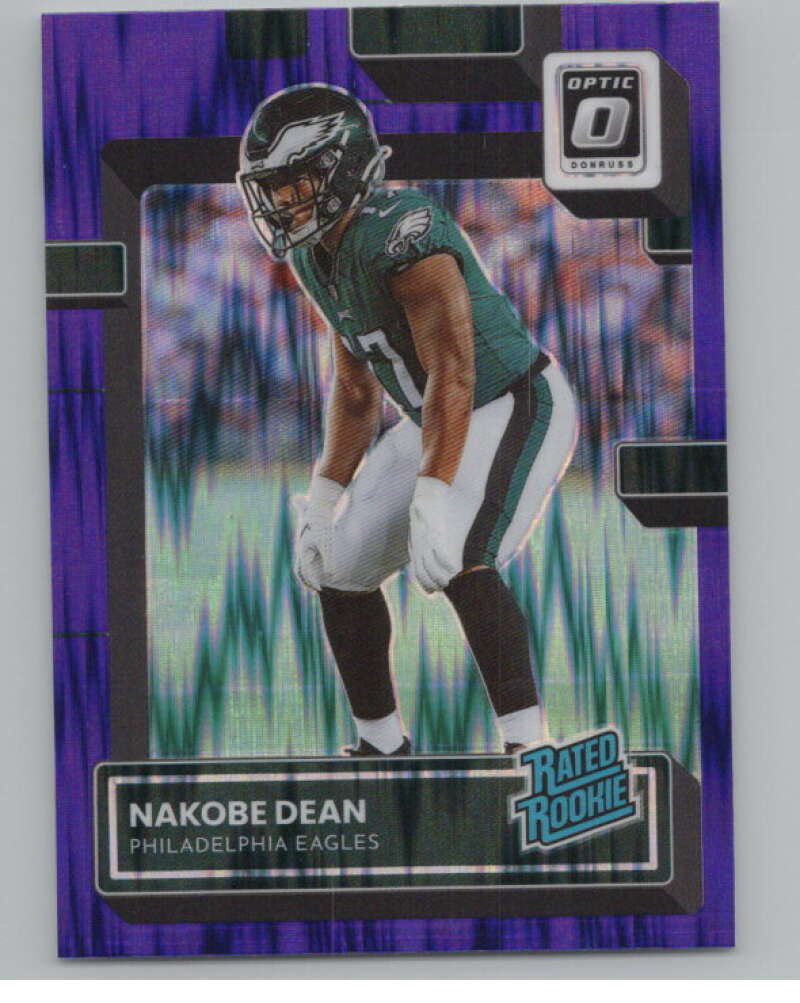 2022 Donruss Optic Purple Shock #274 Nakobe Dean Rated Rookie RC  V97993 Image 1