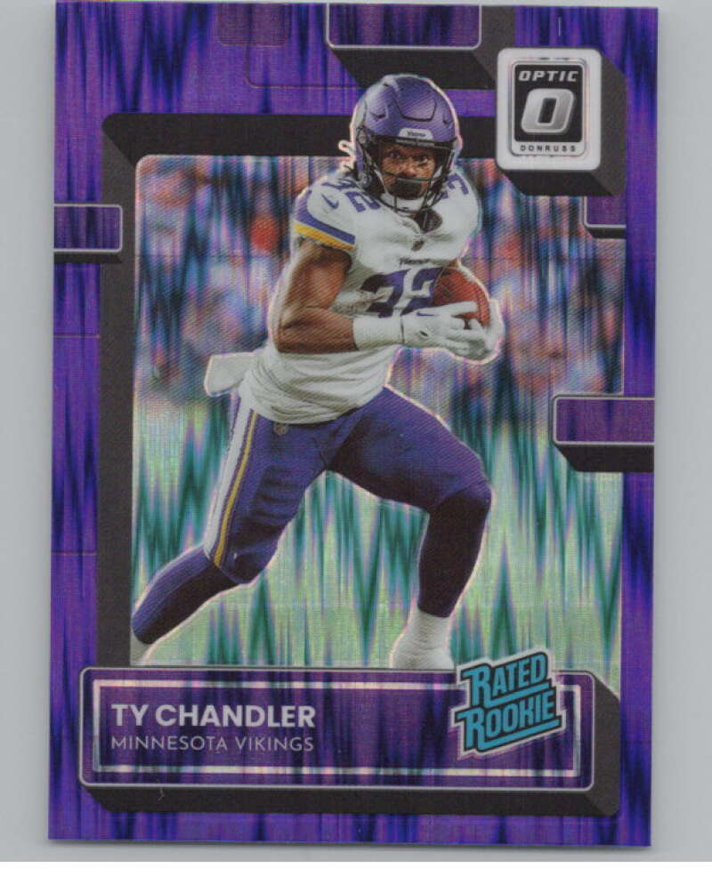 2022 Donruss Optic Purple Shock #282 Ty Chandler Rated Rookie RC  V97995 Image 1