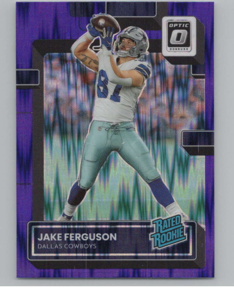 2022 Donruss Optic Purple Shock #289 Jake Ferguson Rated Rookie RC  V97997 Image 1