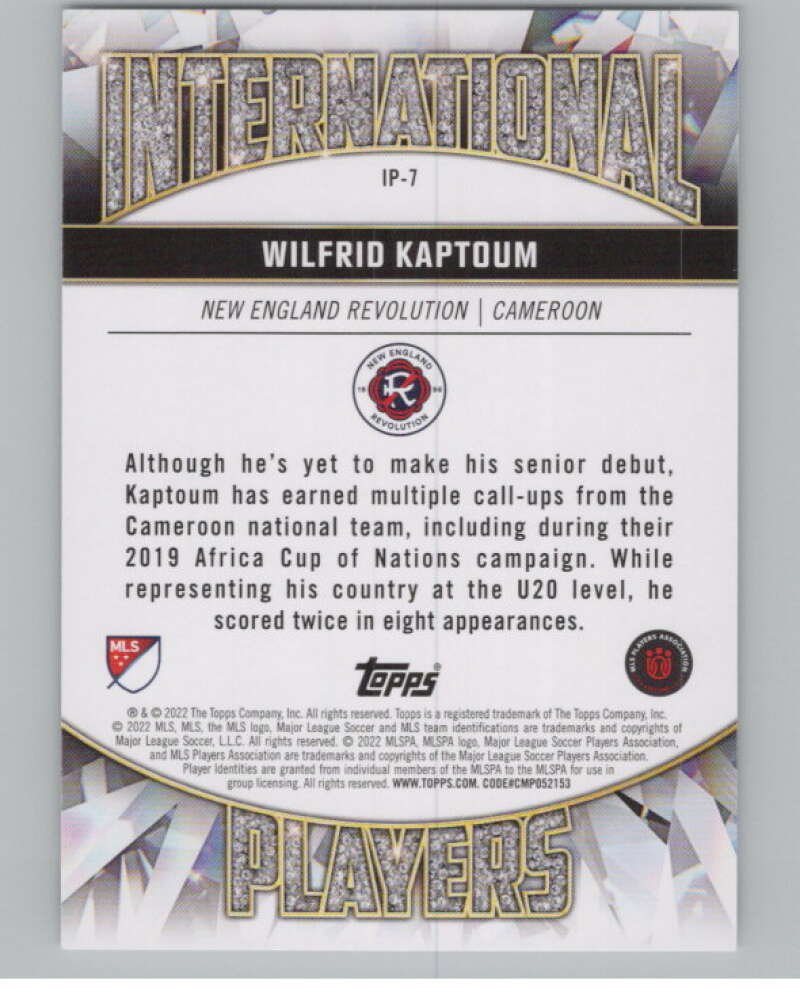 2022 Topps MLS International Players #IP-7 Wilfrid Kaptoum  New England  V98004 Image 2