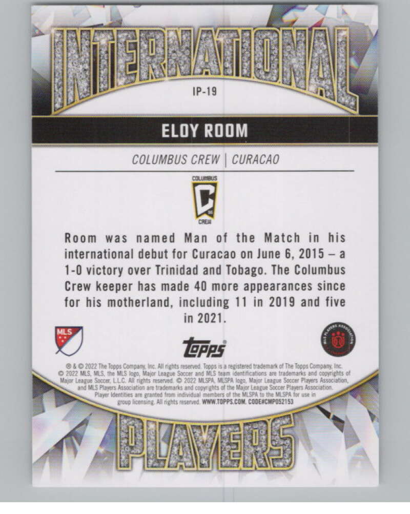 2022 Topps MLS International Players #IP-19 Eloy Room  Columbus Crew  V98012 Image 2