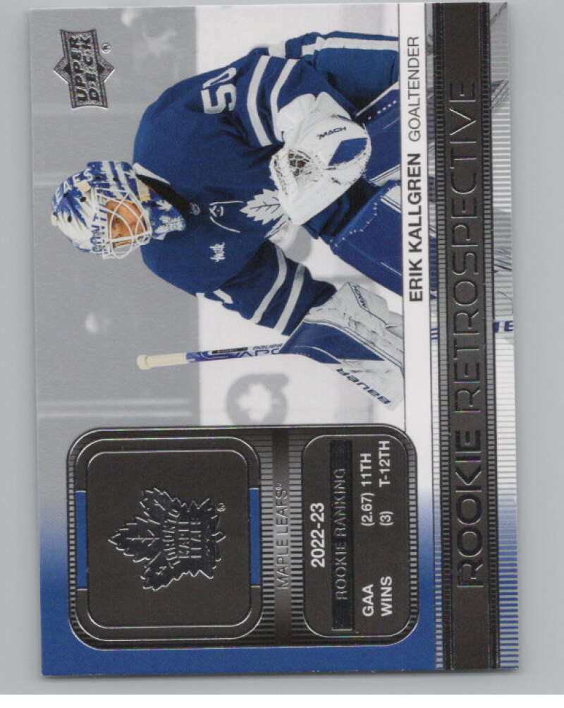 2023-24 Upper Deck Rookie Retrospective #RR-13 Erik Kallgren  V98033 Image 1