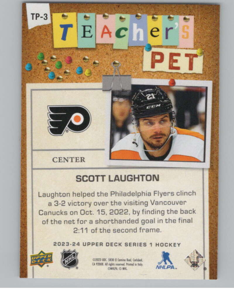 2023-24 Upper Deck Teachers Pet #TP-3 Scott Laughton  V98043 Image 2