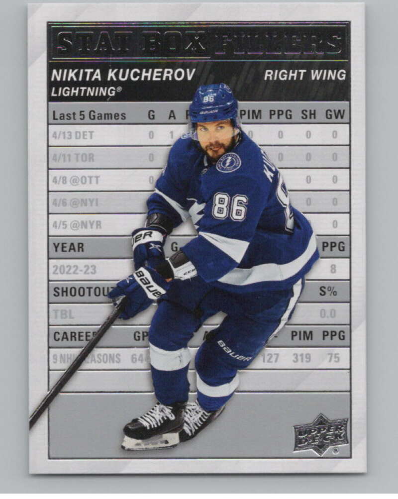 2023-24 Upper Deck Stat Box Fillers #SB-1 Nikita Kucherov  V98045 Image 1
