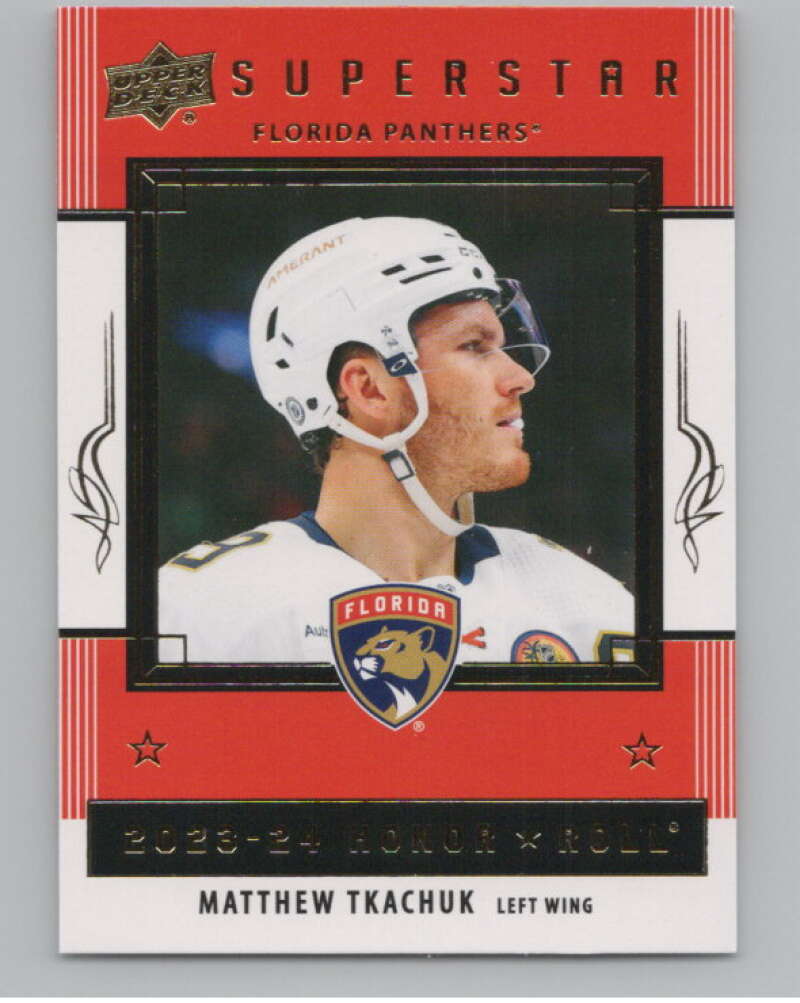 2023-24 Upper Deck Honor Roll #HR-30 Matthew Tkachuk Florida  V98054 Image 1