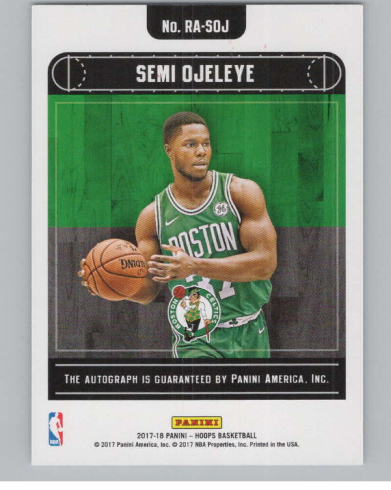 2017-18 Panini Hoops Rookie Autographs Red Semi Ojeleye Auto 11/25  V98060 Image 2