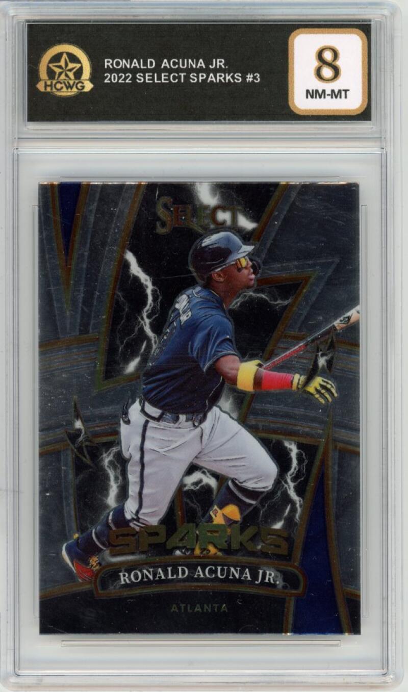 2022 Select Sparks #3 Ronald Acuna Jr. Baseball NM-Mint HCWG 8 Image 1