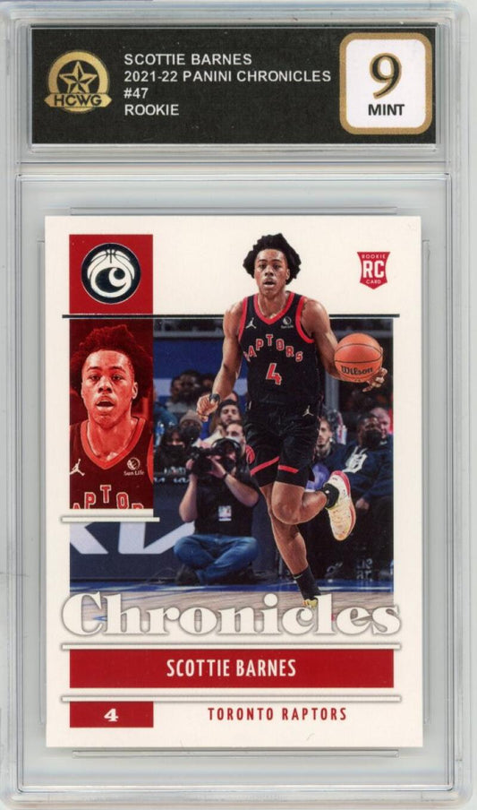 2021-22 Panini Chronicles #47 Scottie Barnes RC Basketball Rookie HCWG 9 Image 1