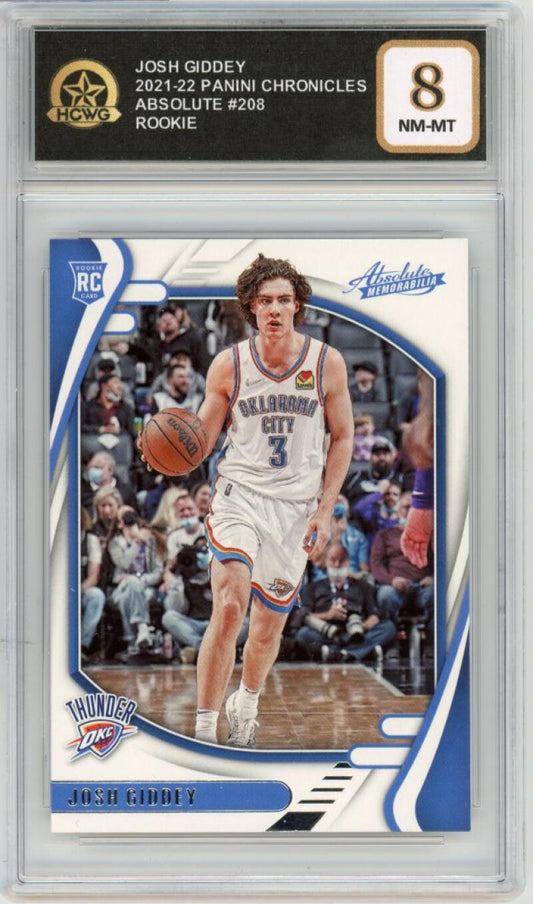 2021-22 Panini Chronicles Absolute #208 Josh Giddey RC Basketball Rookie HCWG 8 Image 1