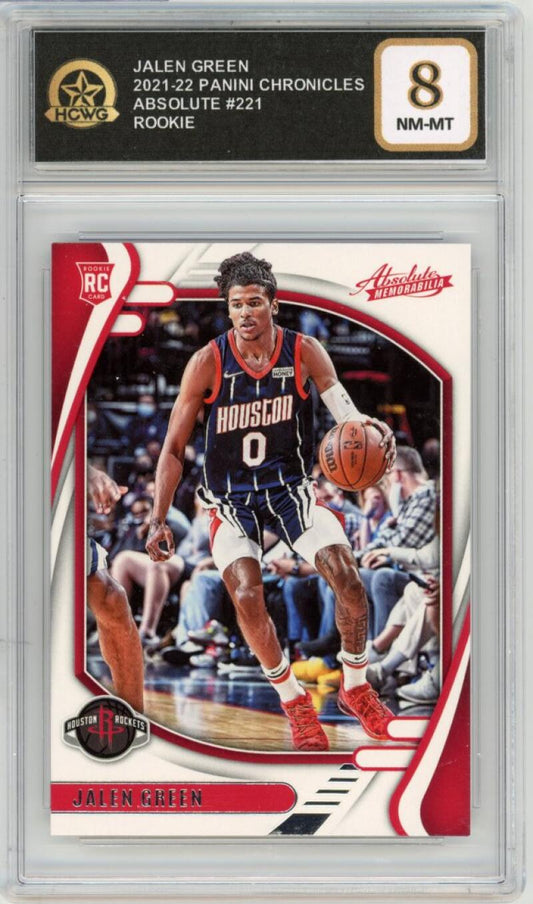 2021-22 Panini Chronicles Absolute #221 Jalen Green RC Basketball Rookie HCWG 8 Image 1