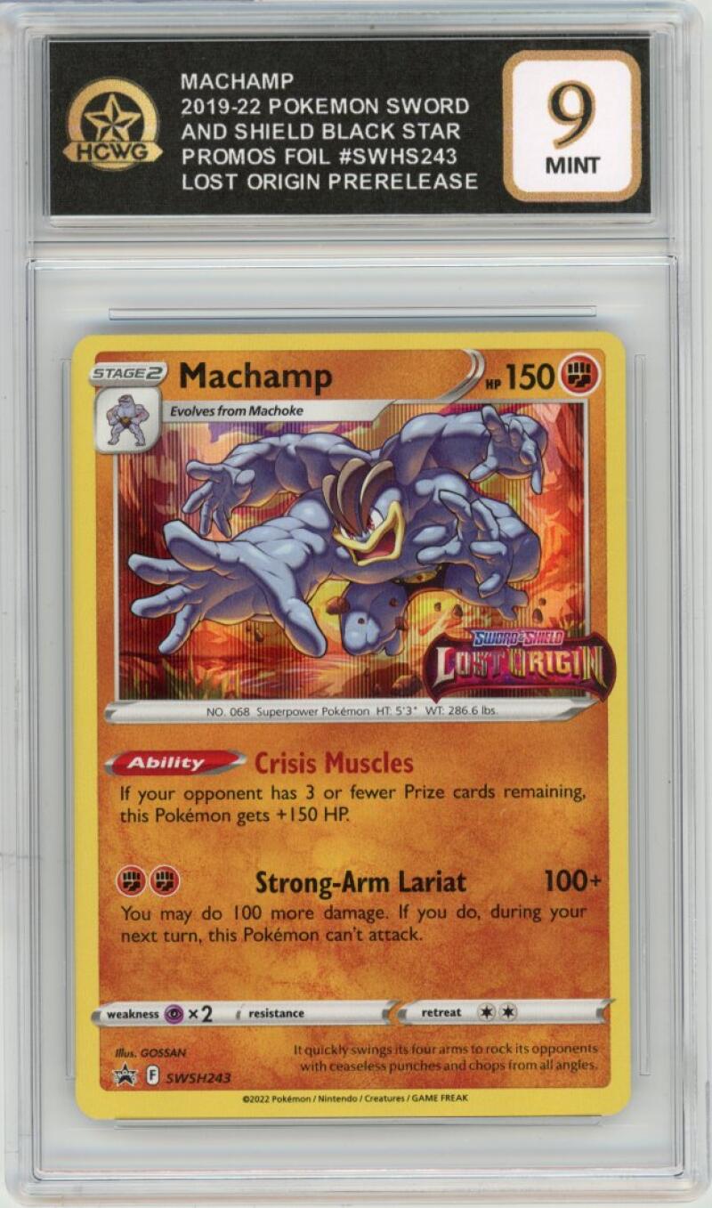 2019-22 Pokemon Sword & Shield Black Star Promos Foil Machamp Mint HCWG 9 Image 1