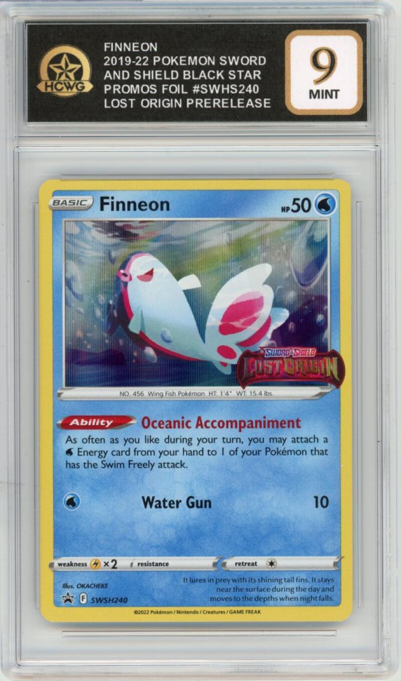 2019-22 Pokemon Sword & Shield Black Star Promos Foil Finneon Mint HCWG 9 Image 1