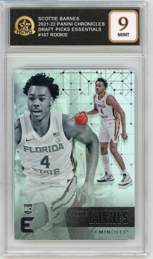 2021-22 Panini Chronicles Essentials #107 Scottie Barnes Basketball Rookie HCWG 9 Image 1