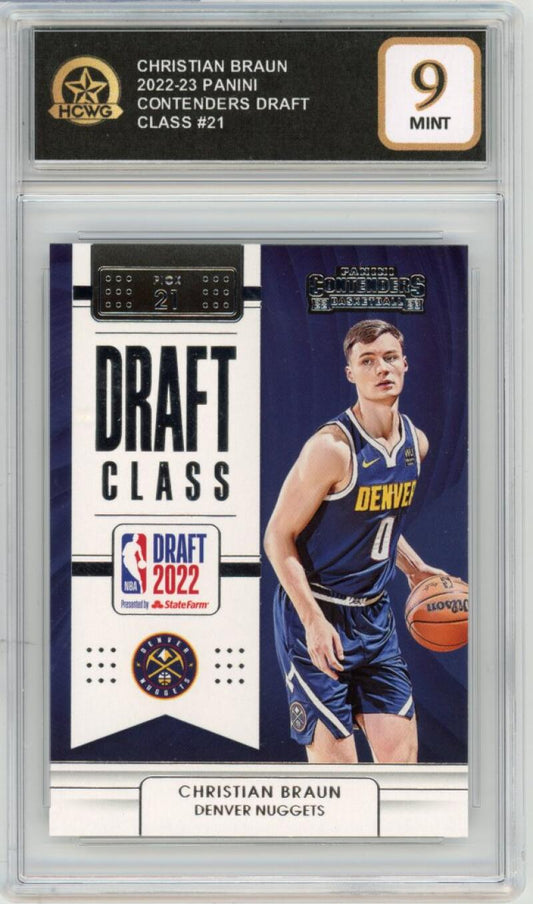 2022-23 Panini Contenders Draft Class #21 Christian Braun Basketball Mint HCWG 9 Image 1