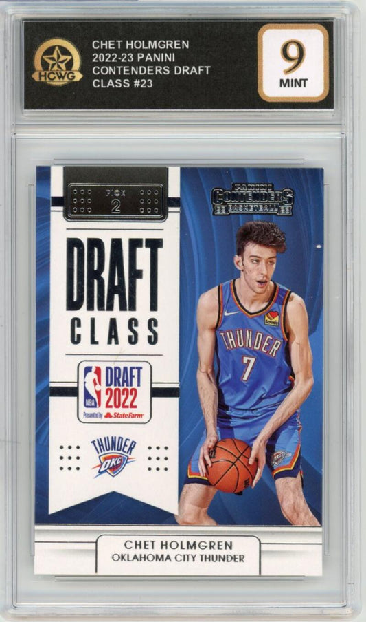 2022-23 Panini Contenders Draft Class #23 Chet Holmgren Basketball Mint HCWG 9 Image 1