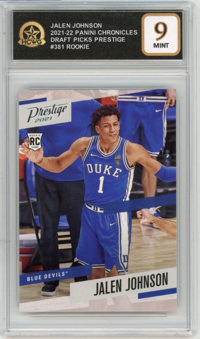 2021-22 Panini Chronicles Draft Picks Prestige #381 Jalen Johnson RC Mint HCWG 9 Image 1