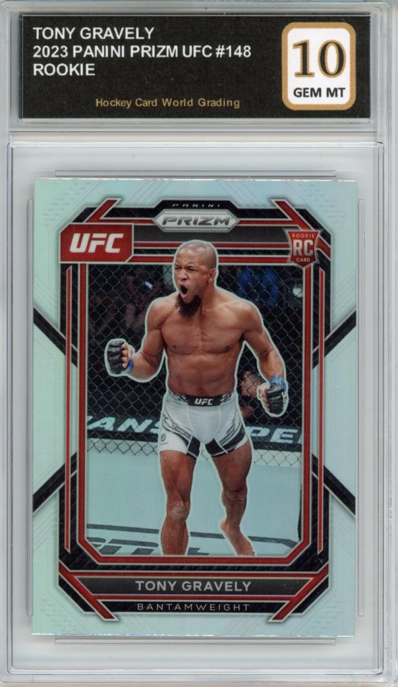 2023 Panini Prizm UFC #148 Tony Gravely Rookie RC Gem Mt Graded HCWG 10 Image 1