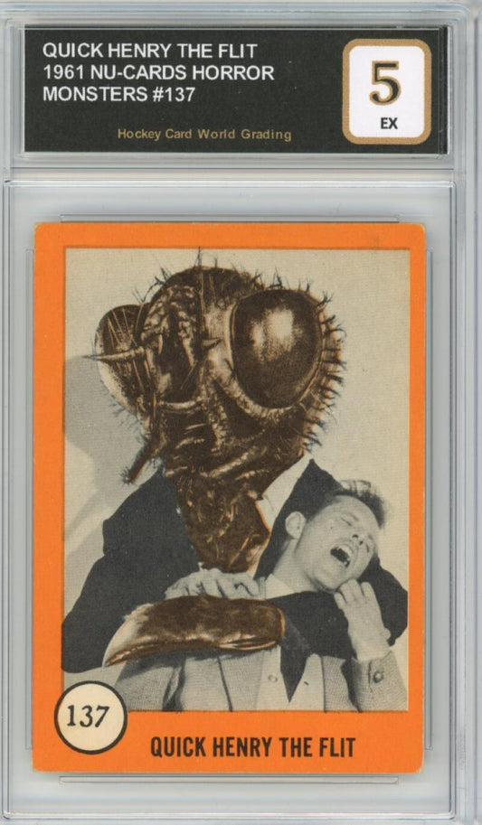 1961 Nu-Cards Horror Monsters #137 Quick Henry the Flit EX HCWG 5 Image 1