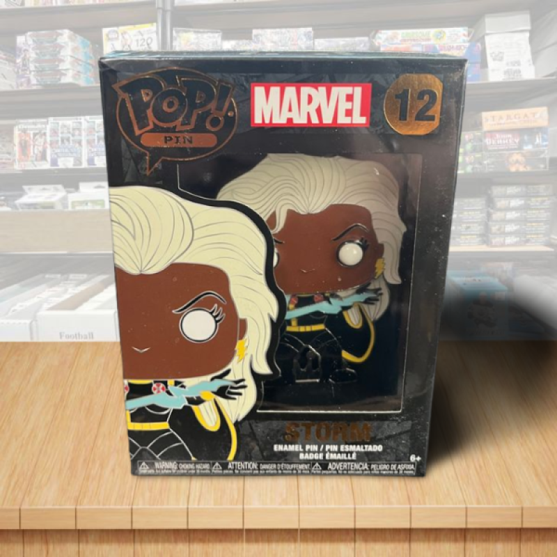 Funko Pop Pin - 12 Marvel X-Men - Storm - Enamel Collectors 4" Pin Image 1