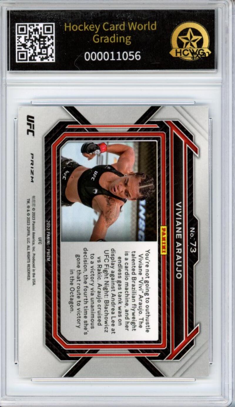 2023 Panini Prizm UFC Ice #164 Paul Craig Graded Mint HCWG 9 Image 2