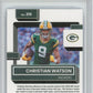 2022 Donruss Optic Purple Shock RR #219 Christian Watson Graded Football Mint HCWG 9 Image 2