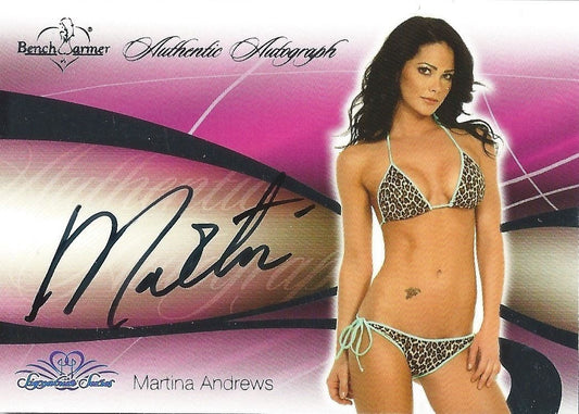2008 Bench Warmer Signature Series MARTINA ANDREWS Autograph Silver Foil
